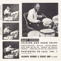 Baby Dodds - Footnotes to Jazz, Vol. 1: Baby Dodds Talking and Drum Solos