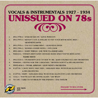 Various Artists - Vocals & Instrumentals 1927-1934: Unissued on 78s