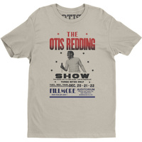 T-shirt -  Otis Redding At The Fillmore Cream Lightweight Vintage Style Cotton(Large)