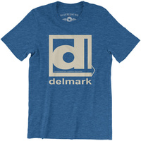 Delmark Records Blue Lightweight Vintage Style T-Shirt (Large)