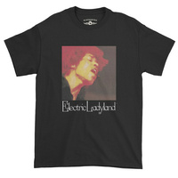T-Shirt - Jimi Hendrix Experience - Electric Ladyland Black Heavy Cotton Style T-Shirt (Large)