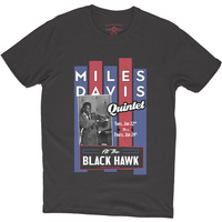 Vintage Style T-Shirt (large) - Miles Davis Quintet At The Blackhawk 1957 Black Lightweight