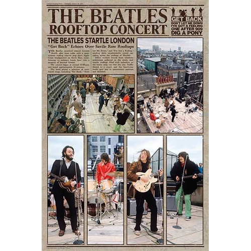 The Beatles - Rooftop Concert - 1000 piece Jigsaw Puzzle