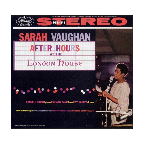 Sarah Vaughan - After Hours At The London House - SHM CD