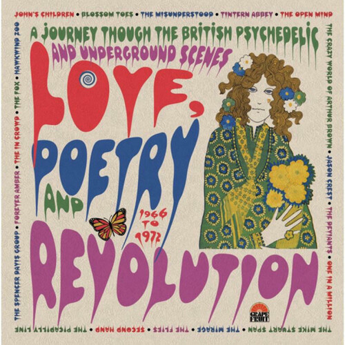 various artists - Love, Poetry and Revolution: a journey through the British psychedelic and underground scenes 1966-1972 / 3CD set