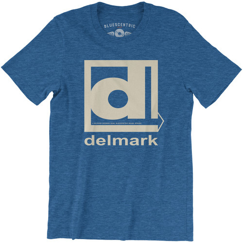 T-shirt - Delmark Records Blue Lightweight Vintage Style(Medium)